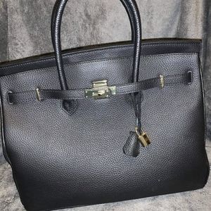 XL Togo Leather Tote